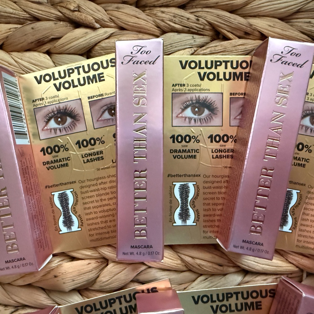 🎀 PICK 5/$25 Too Faced Travel Size Better Than Sex Mascara 0.17 oz - Picture 2 of 3